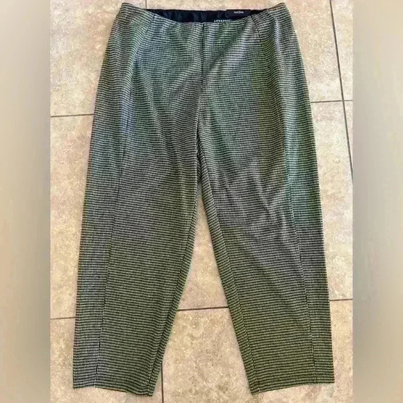 NWT Liverpool Reese Slim Straight Leg Black Tan Herringbone Pants Size 18w - Picture 5 of 9